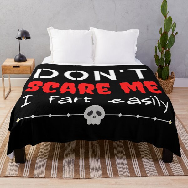 Item preview, Don't scare me, I fart easily - Funny Halloween bathroom joke designed and sold by For the love of Pixels.