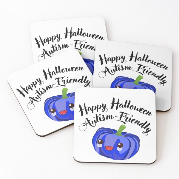 Item preview, Happy halloween, autism-friendly blu pumpkin designed and sold by Smileycreation.