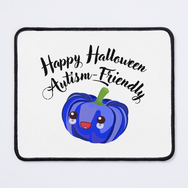 Item preview, Happy halloween, autism-friendly blu pumpkin designed and sold by Smileycreation.