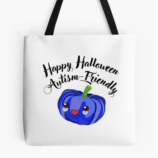 Item preview, Happy halloween, autism-friendly blu pumpkin designed and sold by Smileycreation.