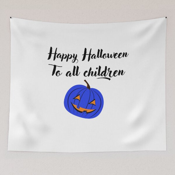 Item preview, Happy halloween to all children, autism-friendly blue pumpkin designed and sold by Smileycreation.