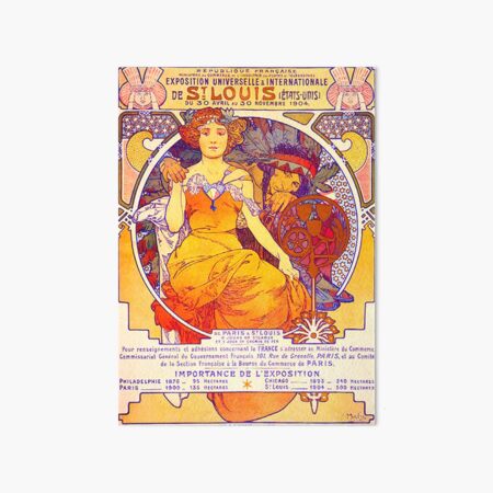 Exposition universelle de St Louis, 1904 d'Alfons Mucha en poster, tableau sur toile et plus
