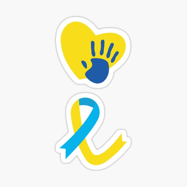 Blue & Yellow Ribbon Awareness Merchandise, Down Syndrome – Fundraising For  A Cause