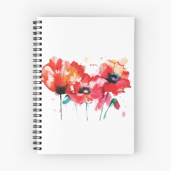 Artikelvorschau, Mohnblumen, so schön und rot mit Wasserfarben bemalt. entworfen und verkauft von Jaguar68.