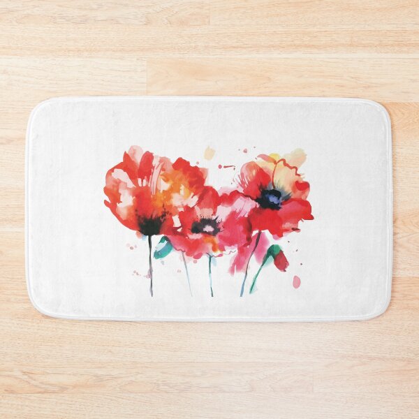 Artikelvorschau, Mohnblumen, so schön und rot mit Wasserfarben bemalt. entworfen und verkauft von Jaguar68.