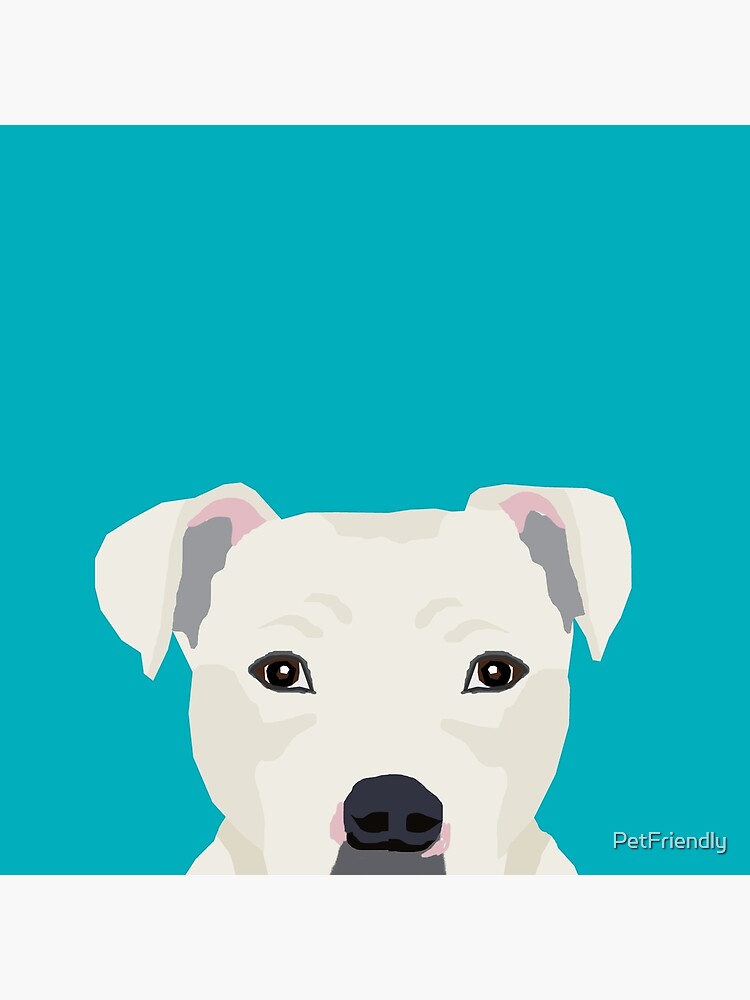 Pitbull pet portrait dog breeds pet friendly dog art unique gifts for dog lover by PetFriendly
