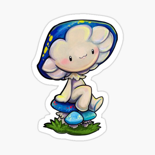 Item preview, Blue mushy friend designed and sold by ArtOfBianca.