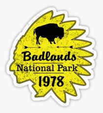 BADLANDS NATIONAL PARK SOUTH DAKOTA MOUNTAINS HIKING CAMPING HIKE CAMP BOATING FISHING 4 Sticker