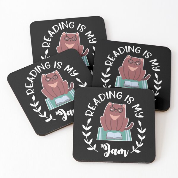Item preview, Reading Is My Jam White Text Premium designed and sold by Design-Maniya.