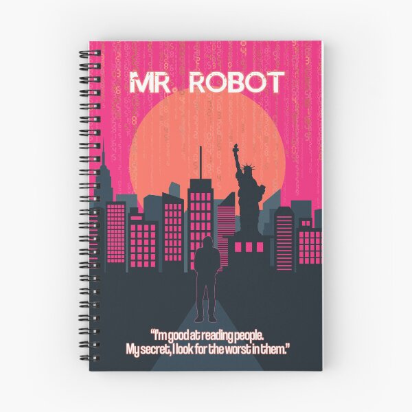 Item preview, Mr Robot New York Silhouette Tv Show quote Hacker, Techno Poster designed and sold by Enea Kelo.