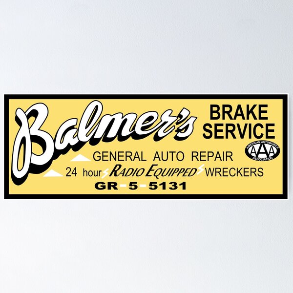 Item preview, Balmer's Brake Service Sign (Newer Version) designed and sold by Ted Balmer.