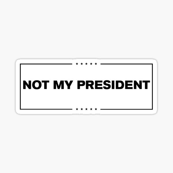 Vista previa del artículo con la obra «No mi presidente - Anti Trump», diseñado y vendido por clarafornia.