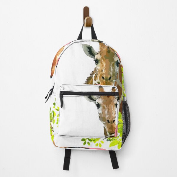 Item preview, Watercolor giraffes with bubblegum, funny animals designed and sold by Collagedream.