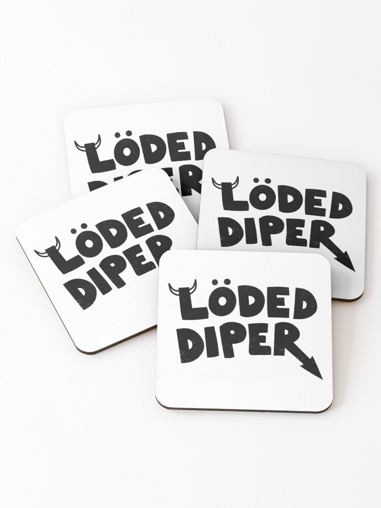 Thumbnail 1 of 5, Coasters (Set of 4), Loaded Diaper designed and sold by Backtothe645.