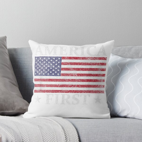 Item preview, AMERICA FIRST USA AMERICAN FLAG PATRIOTTARS ANDTRIPES designed and sold by LochyshiArah.