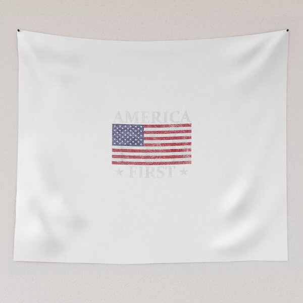 Item preview, AMERICA FIRST USA AMERICAN FLAG PATRIOTTARS ANDTRIPES designed and sold by LochyshiArah.