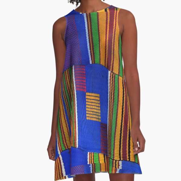 Vista previa del artículo con la obra «Tela Kente Ghana Impresión de África Occidental», diseñado y vendido por Vicky Brago-Mitchell®.