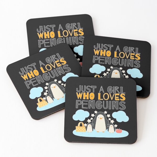 Item preview, Just a Girl Who Loves Penguins designed and sold by JABG-01.