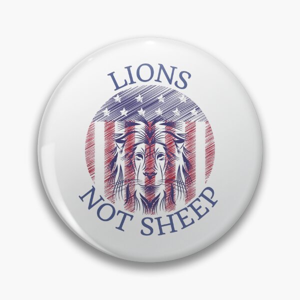 Item preview, Lions not sheep, American flag design designed and sold by Auntieck.