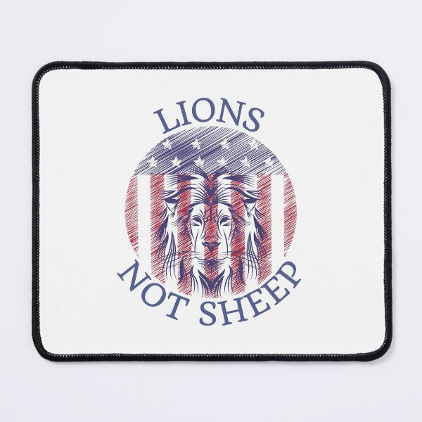 Item preview, Lions not sheep, American flag design designed and sold by Auntieck.
