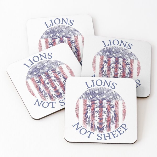 Item preview, Lions not sheep, American flag design designed and sold by Auntieck.