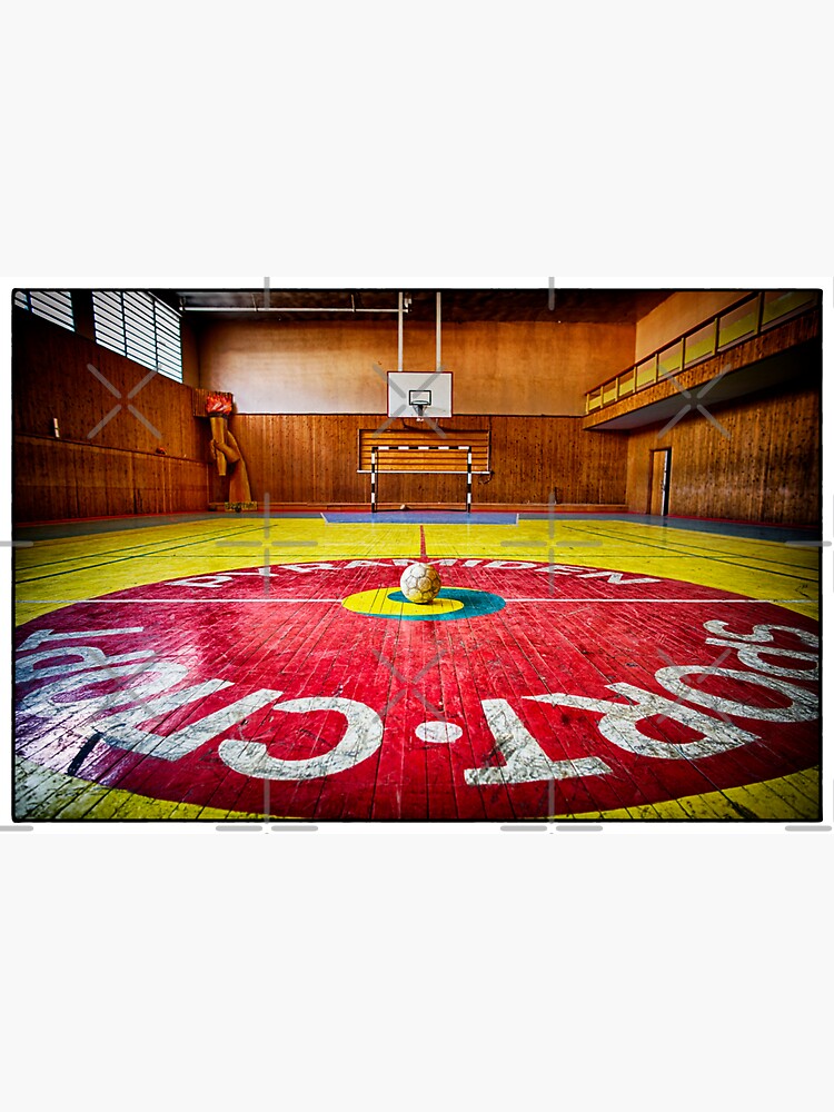 "Play ball! Urbex Pyramiden, Spitsbergen" Sticker for Sale by shackledlettuce Redbubble