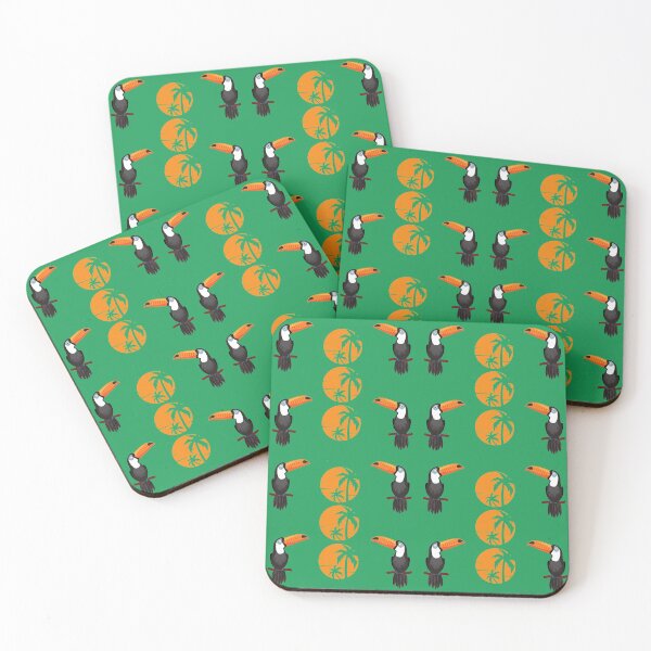 Item preview, Copy of Exotic Bird - Toucan Pattern (Green) designed and sold by whereisOlga_.