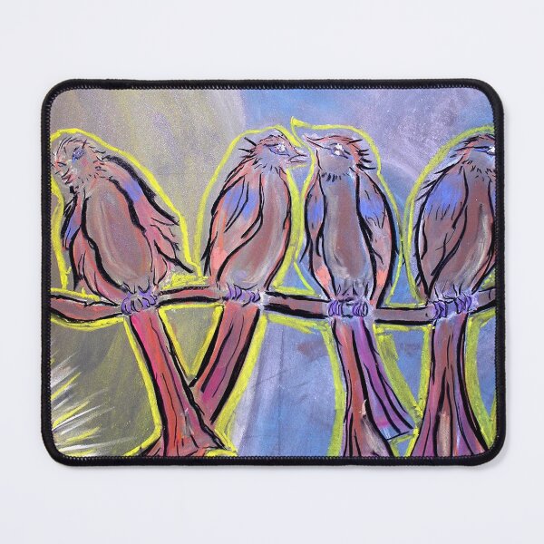 Item preview, Four Birds Singing (from Chalk Meditation #13) designed and sold by InfinitePathArt.