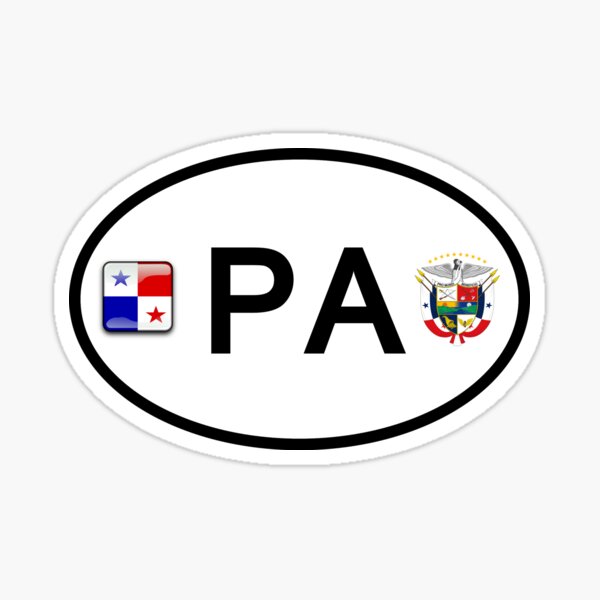 panama-country-code-vehicle-registration-sticker-for-sale-by-hakvs-redbubble