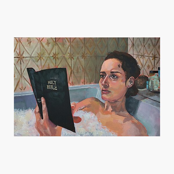 Item preview, fleabag reading the bible in the bathroom  designed and sold by fonometer.