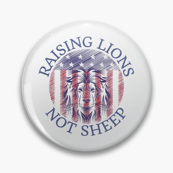 Item preview, Raising lions not sheep, American flag design designed and sold by Auntieck.