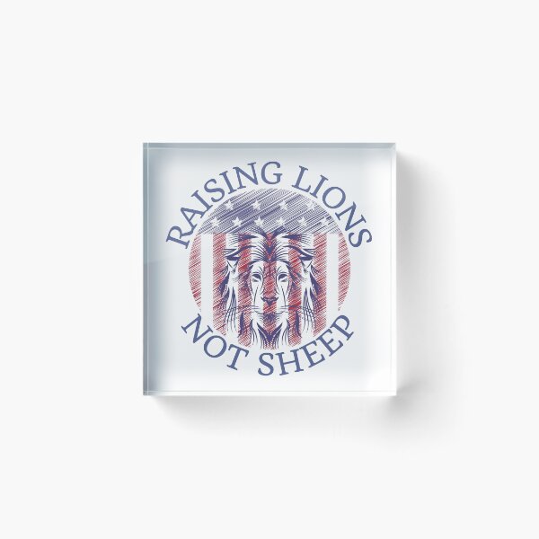 Item preview, Raising lions not sheep, American flag design designed and sold by Auntieck.