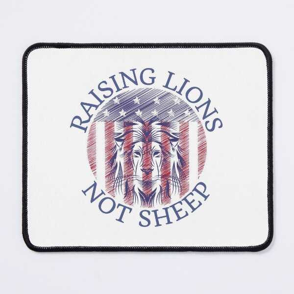 Item preview, Raising lions not sheep, American flag design designed and sold by Auntieck.