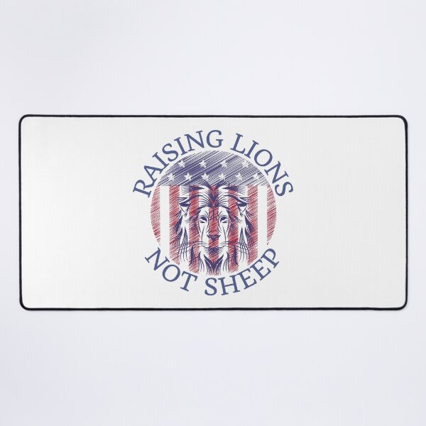 Item preview, Raising lions not sheep, American flag design designed and sold by Auntieck.