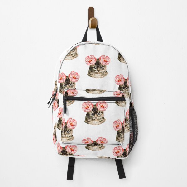 Item preview, Cute Cat with pink Roses on it's Ears designed and sold by powercadd.