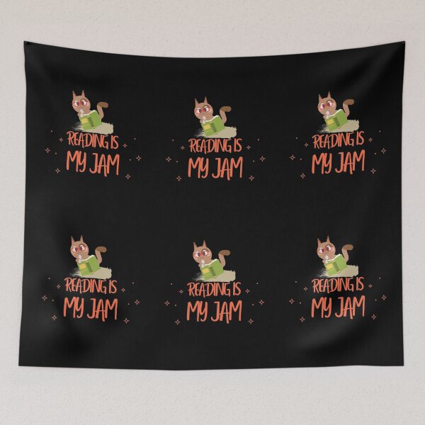 Item preview, Reading is My Jam Cat designed and sold by JABG-01.