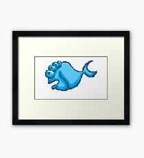 blue fish Framed Print