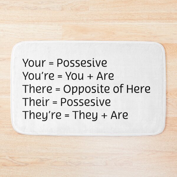 Item preview, You're Your There Their They're Grammar Correction designed and sold by KTCreativeSide.