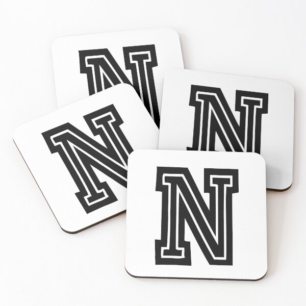 Item preview, Letter N college school university uni USA designed and sold by GeogDesigns.