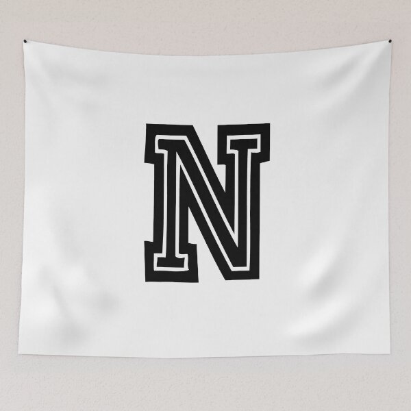Item preview, Letter N college school university uni USA designed and sold by GeogDesigns.