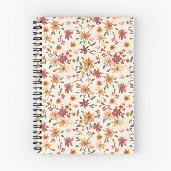 Item preview, Watercolor fall flowers pattern designed and sold by simonaburlacu.