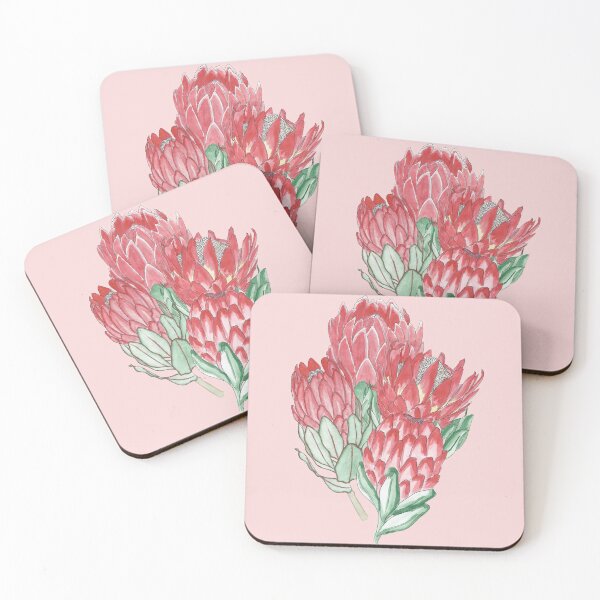Item preview, Bunch of Flowers, Red, Green, Floral Pattern, Leaves, Petals, Hand made watercolour painting designed and sold by SemDesigns1.