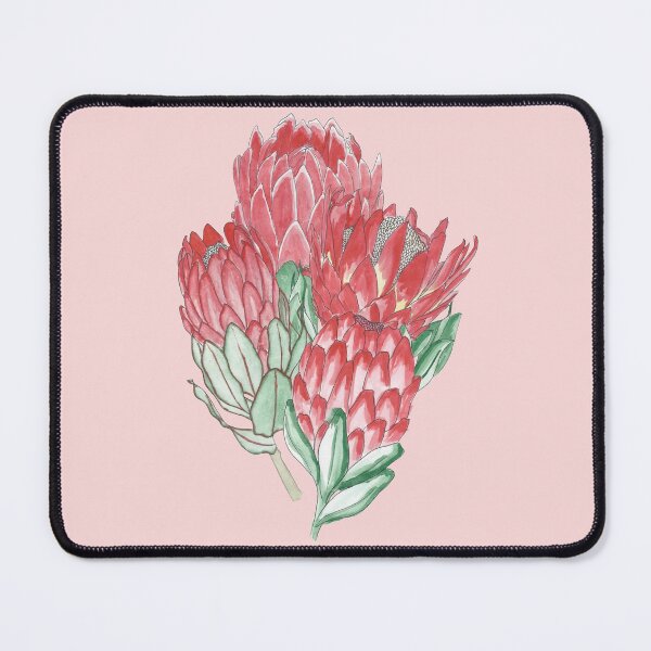 Item preview, Bunch of Flowers, Red, Green, Floral Pattern, Leaves, Petals, Hand made watercolour painting designed and sold by SemDesigns1.