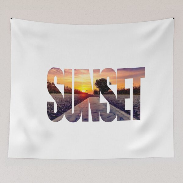 Item preview, Sunset Text designed and sold by TeesForTheWorld.