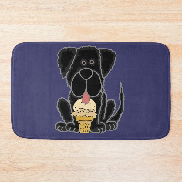 Item preview, Funny Newfoundland Dog eating Ice Cream Cone designed and sold by Nature's Fancy.