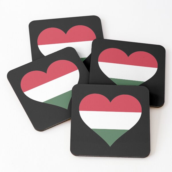 Item preview, Hungary Hungarian flag flag heart designed and sold by GeogDesigns.