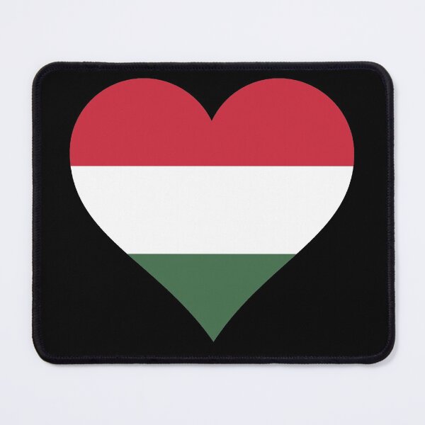 Item preview, Hungary Hungarian flag flag heart designed and sold by GeogDesigns.