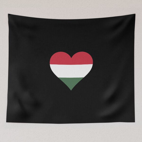 Item preview, Hungary Hungarian flag flag heart designed and sold by GeogDesigns.