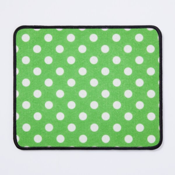 Item preview, White on Green Polka Dots designed and sold by Leslie Banks.
