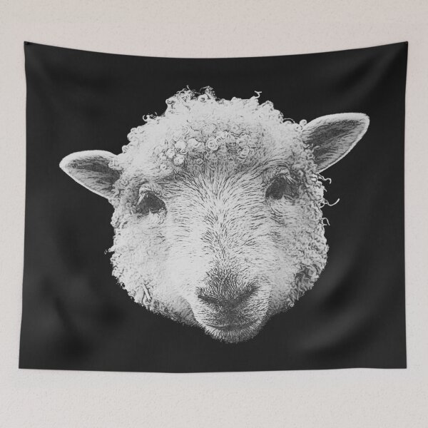 Item preview, Schafkopf canvas optics, great sheep t-shirts, sheep design girls designed and sold by Kirei-Lily.